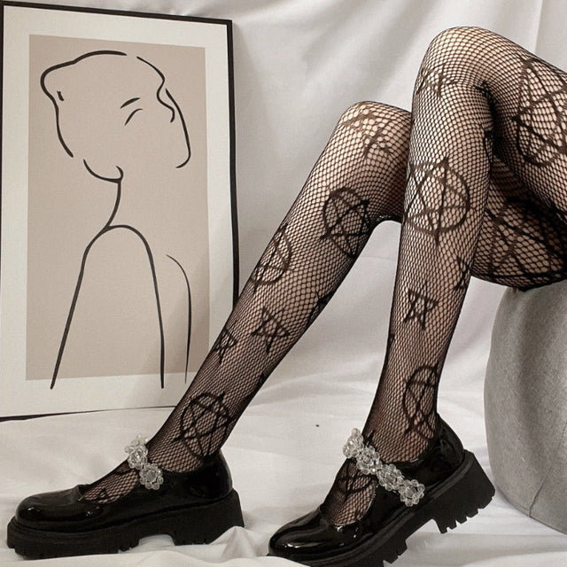 Gothic Party Tights - Image 4