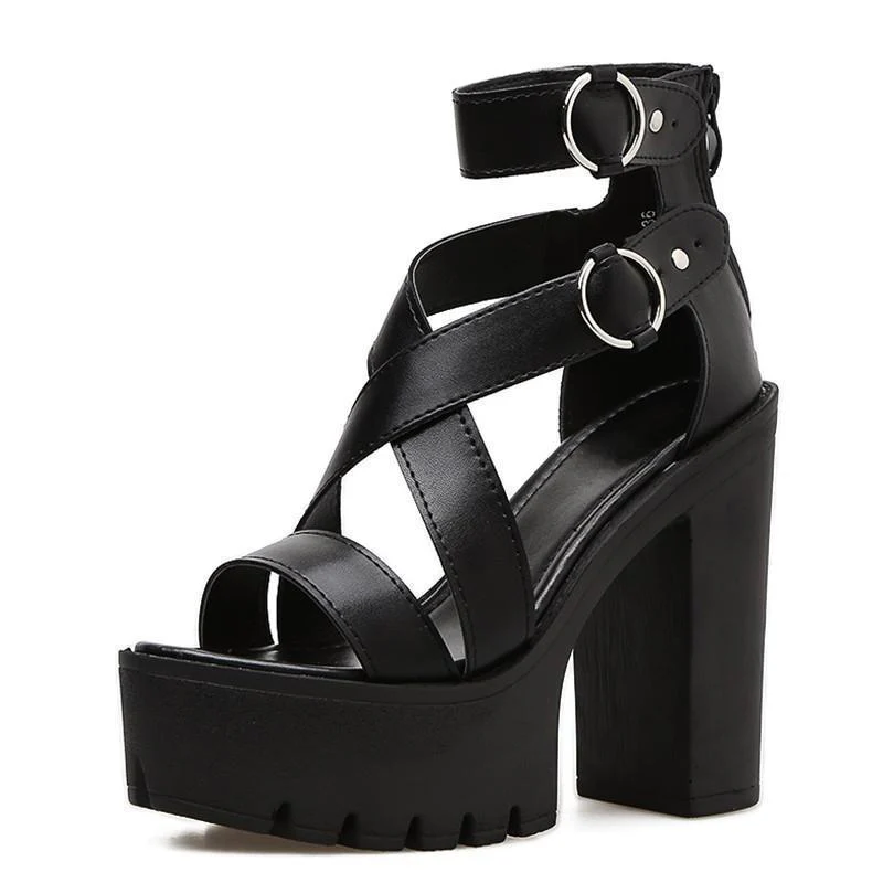 Gothic Platform Sandals - Image 2