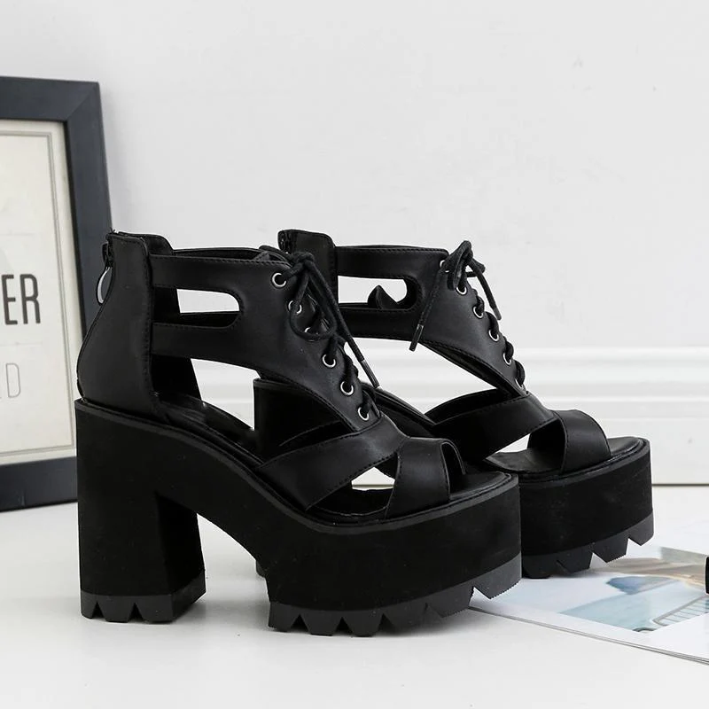 Gothic Platform Sandals - Image 4