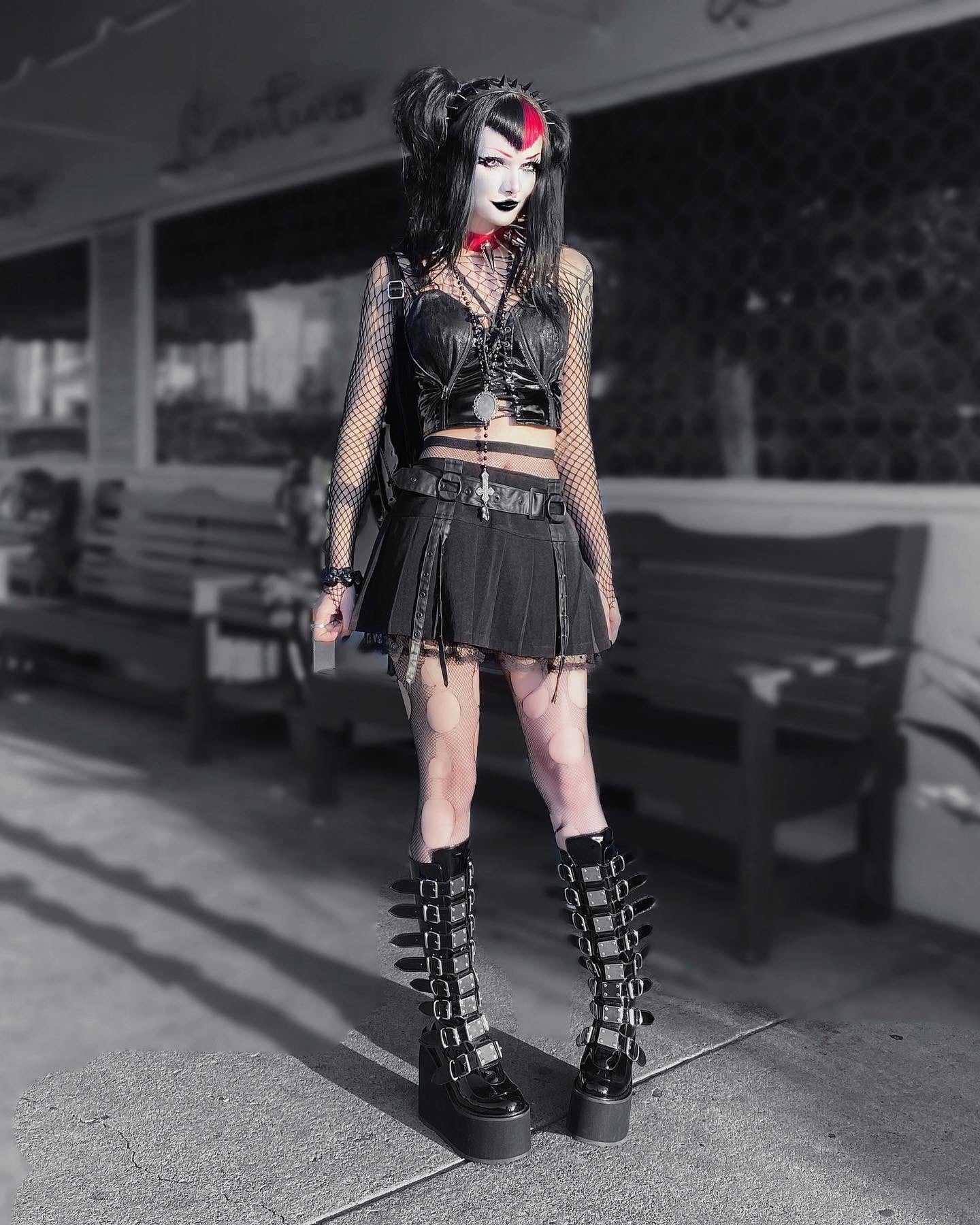 Gothic Pleated Skirt - Image 10