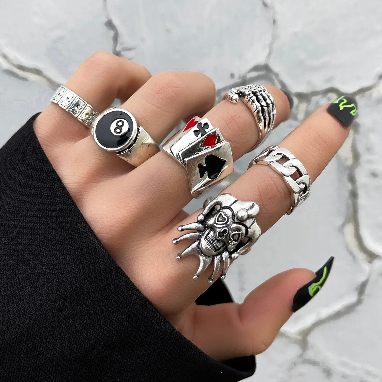Gothic Punk Ring Set - Image 2