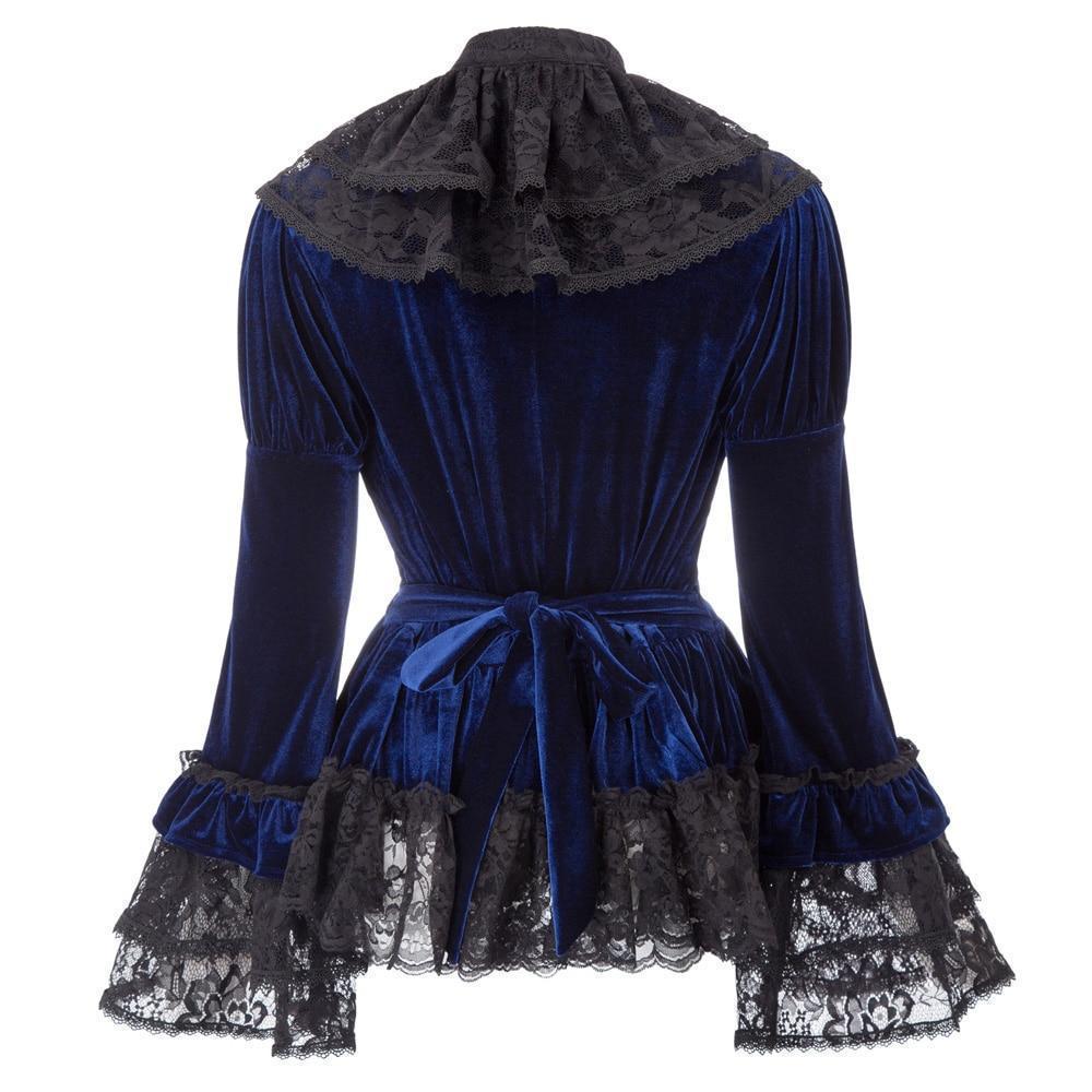 Gothic Velvet Blouse - Image 3