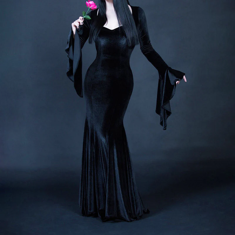 Gothic Velvet Dress - Image 2
