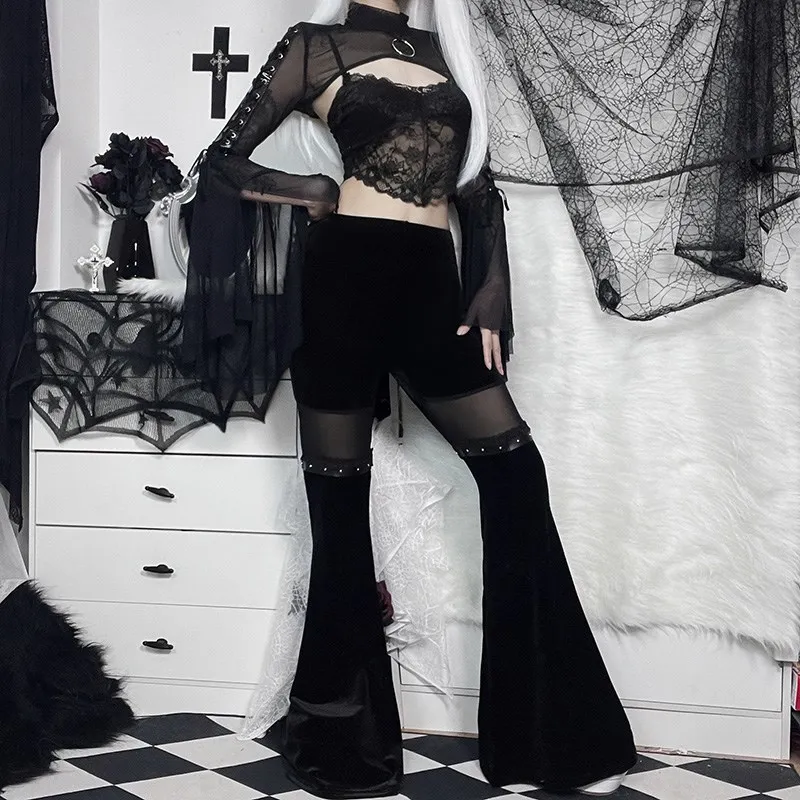 Gothic Velvet Pants - Image 2