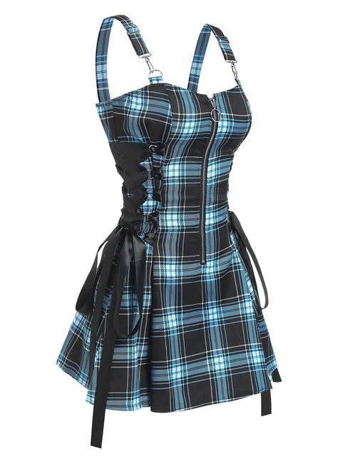 Gothic Zipper Dress - Image 2