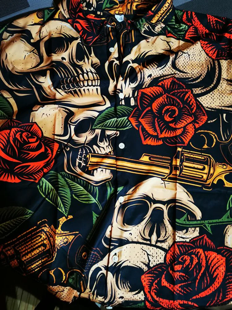 Hawaiian Skull Shirt - Image 4
