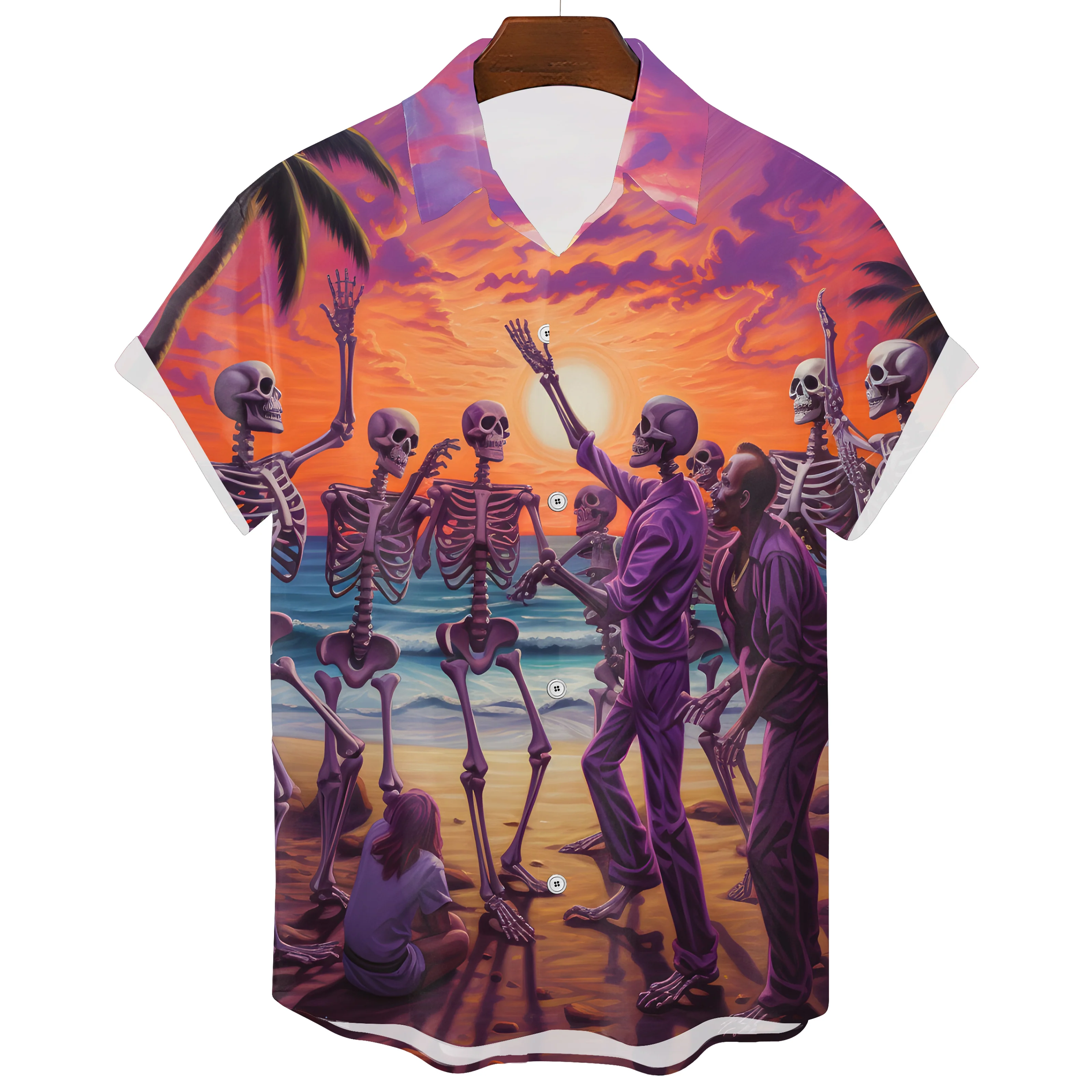 Hawaiian Skull T-Shirt - Image 3