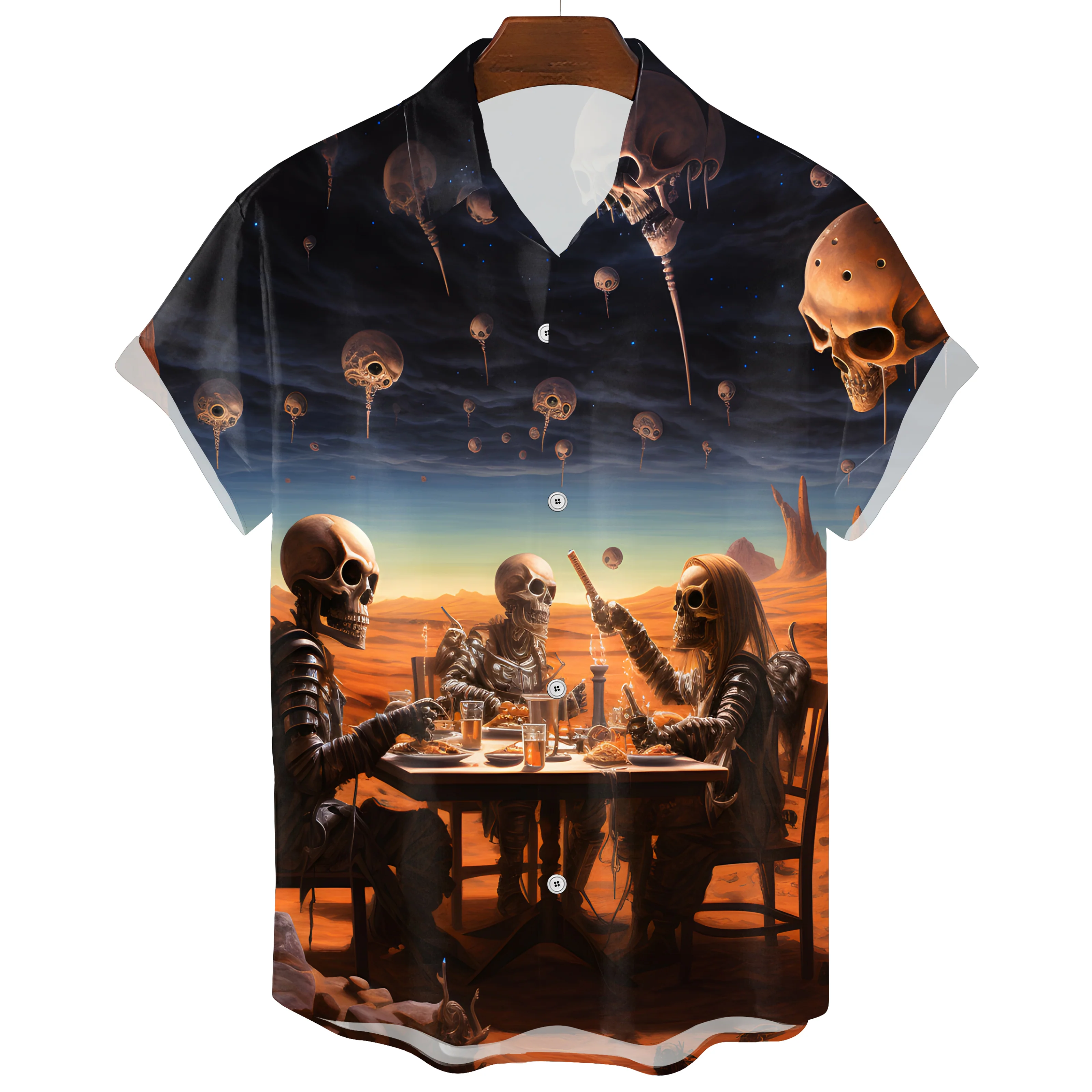 Hawaiian Skull T-Shirt - Image 4