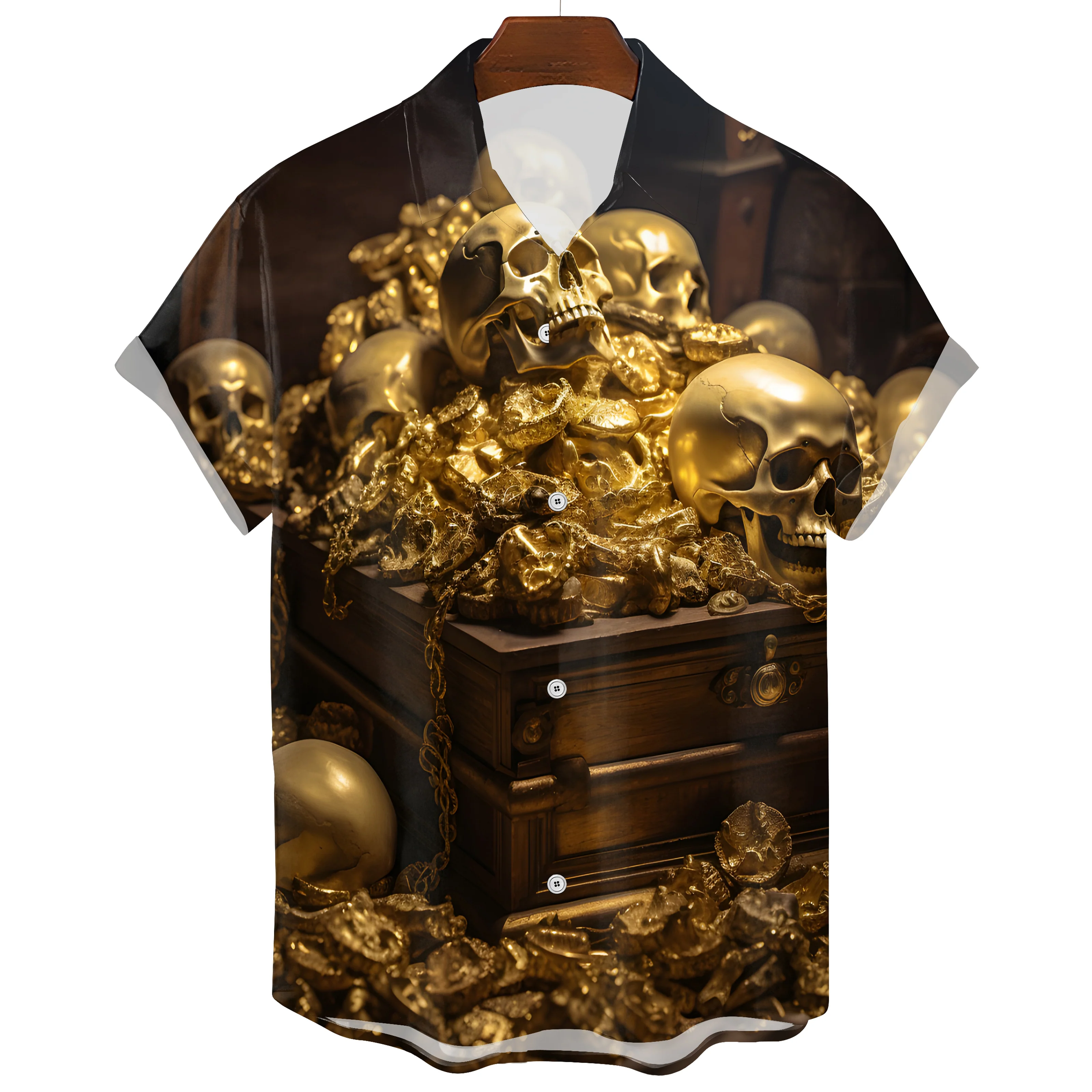 Hawaiian Skull T-Shirt - Image 3