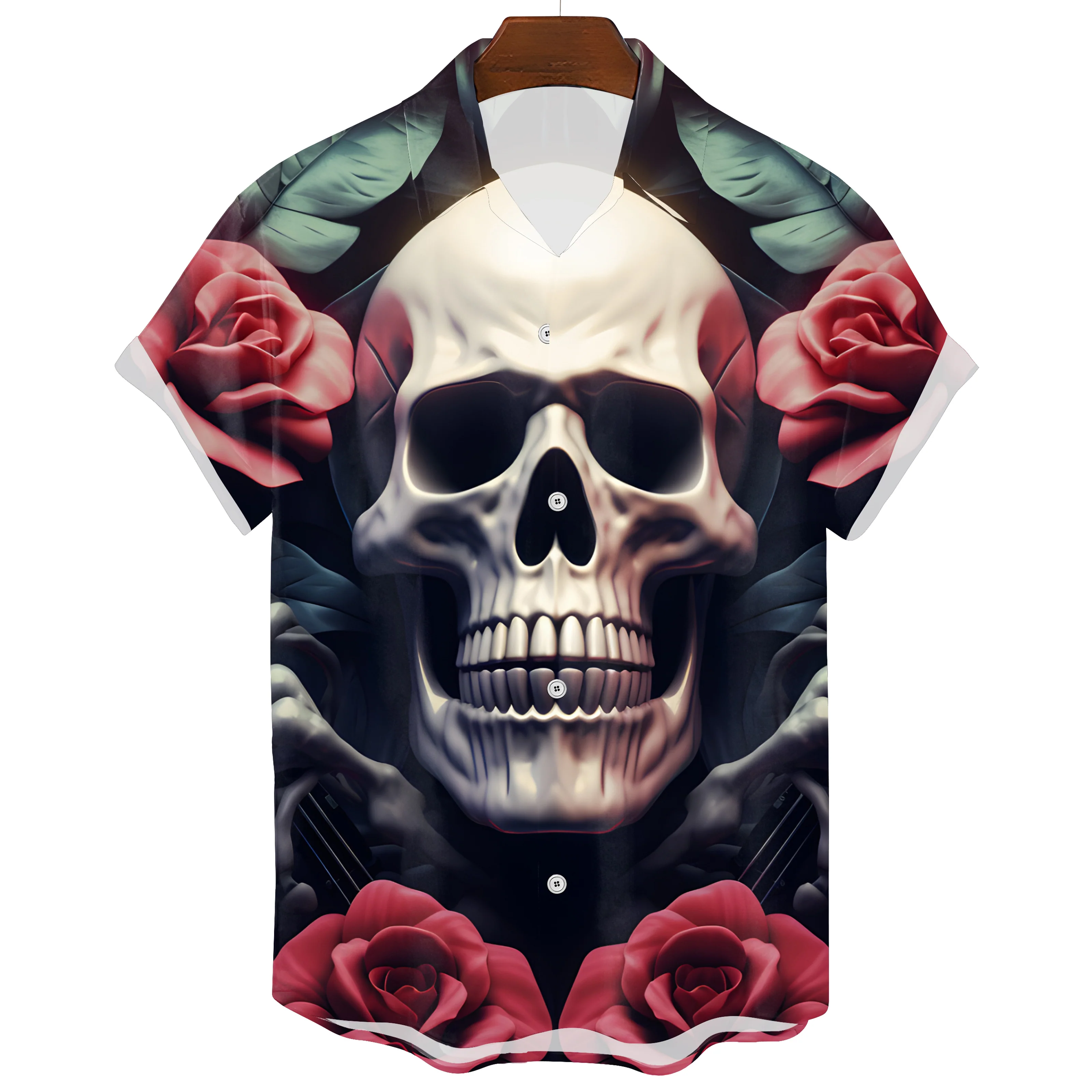 Hawaiian Skull T-Shirt - Image 2