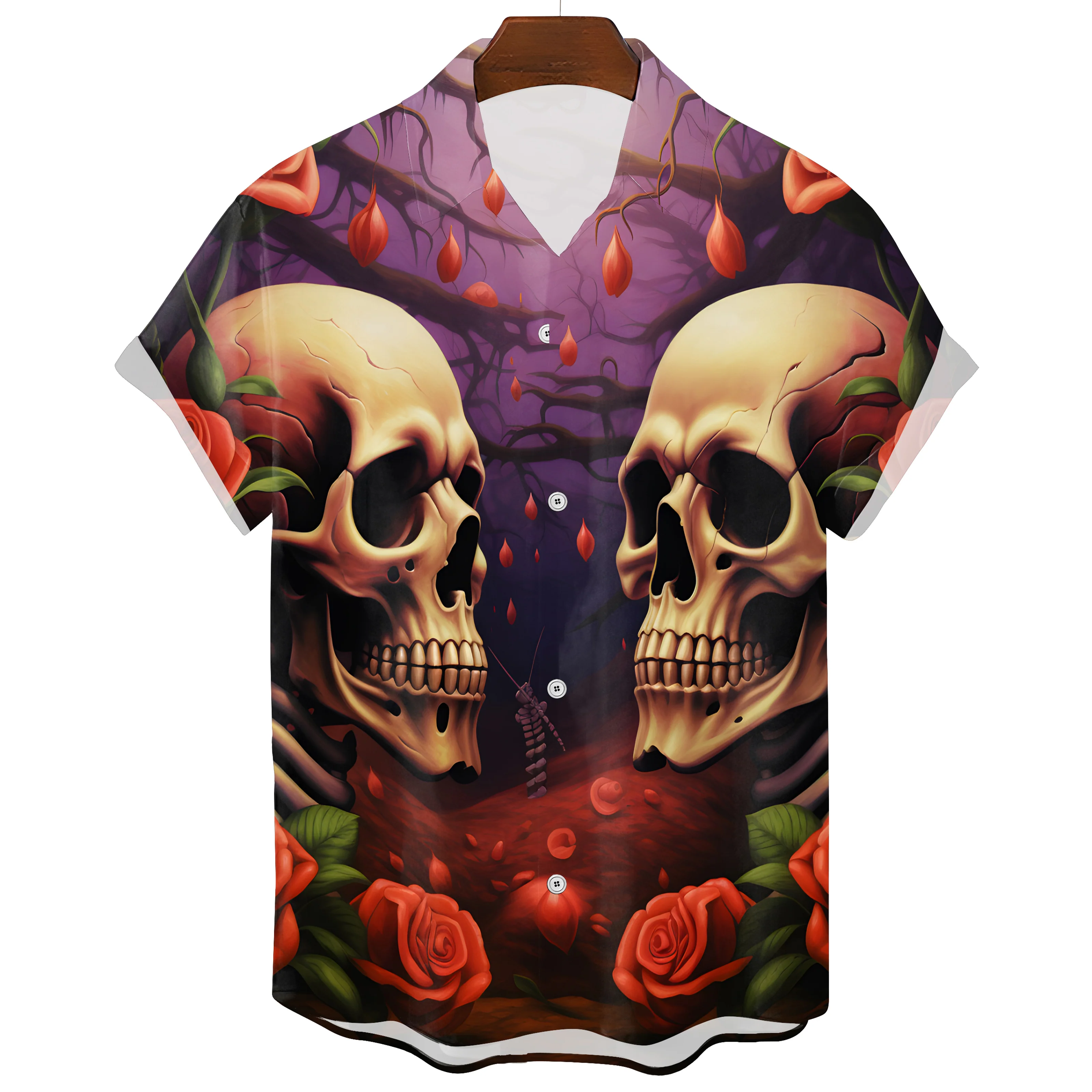 Hawaiian Skull T-Shirt - Image 3