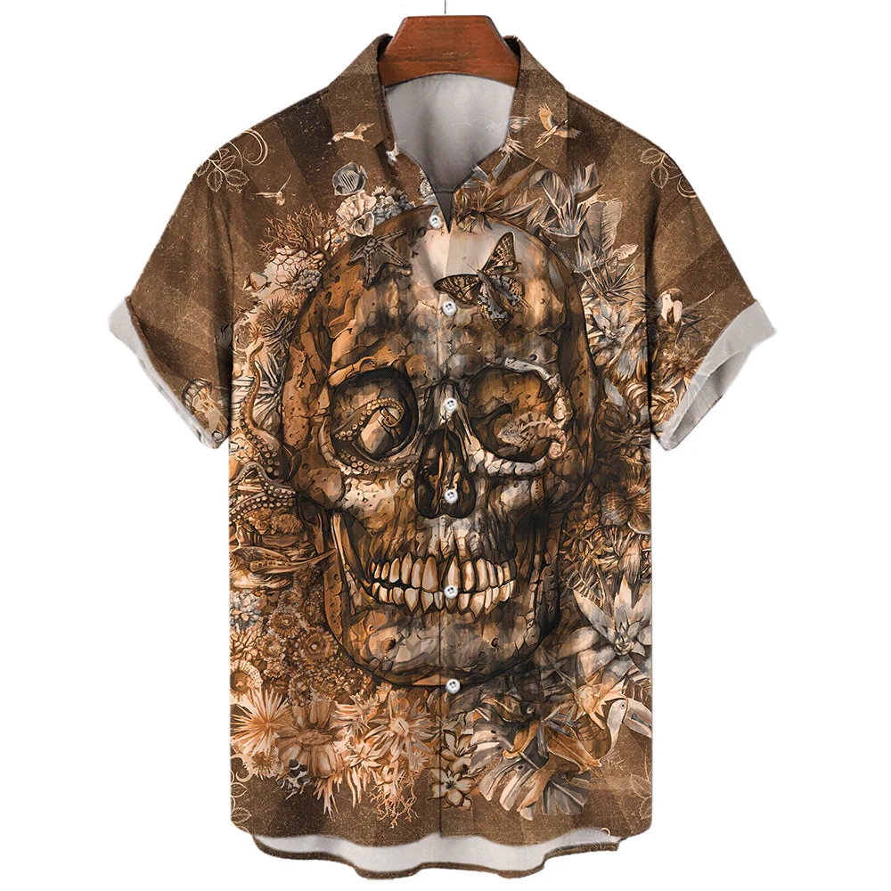 Hawaiian Skull T-Shirt - Image 4