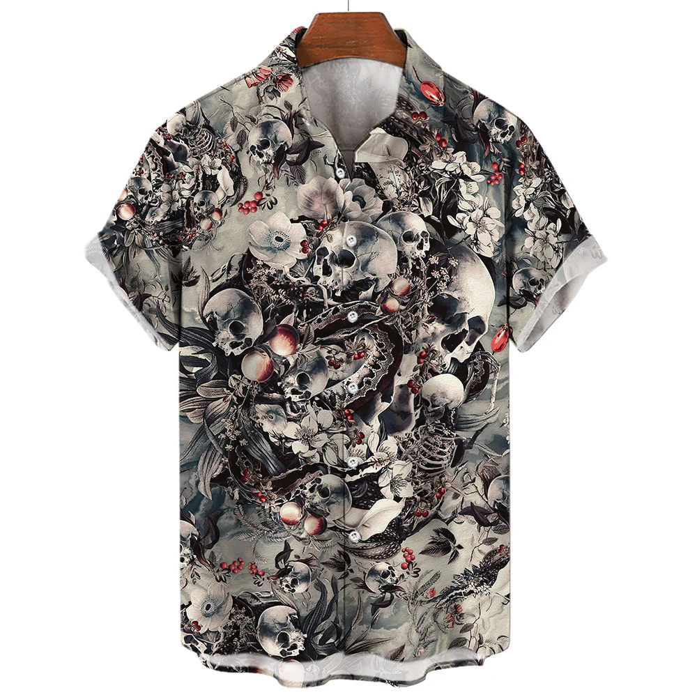 Hawaiian Skull T-Shirt - Image 2