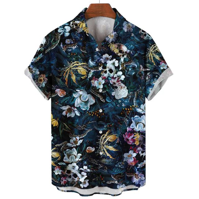 Hawaiian Skull T-Shirt - Image 2