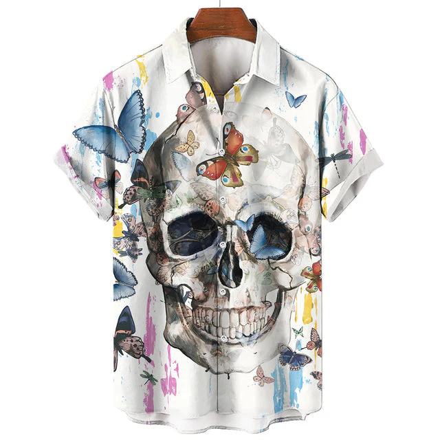 Hawaiian Skull T-Shirt - Image 5