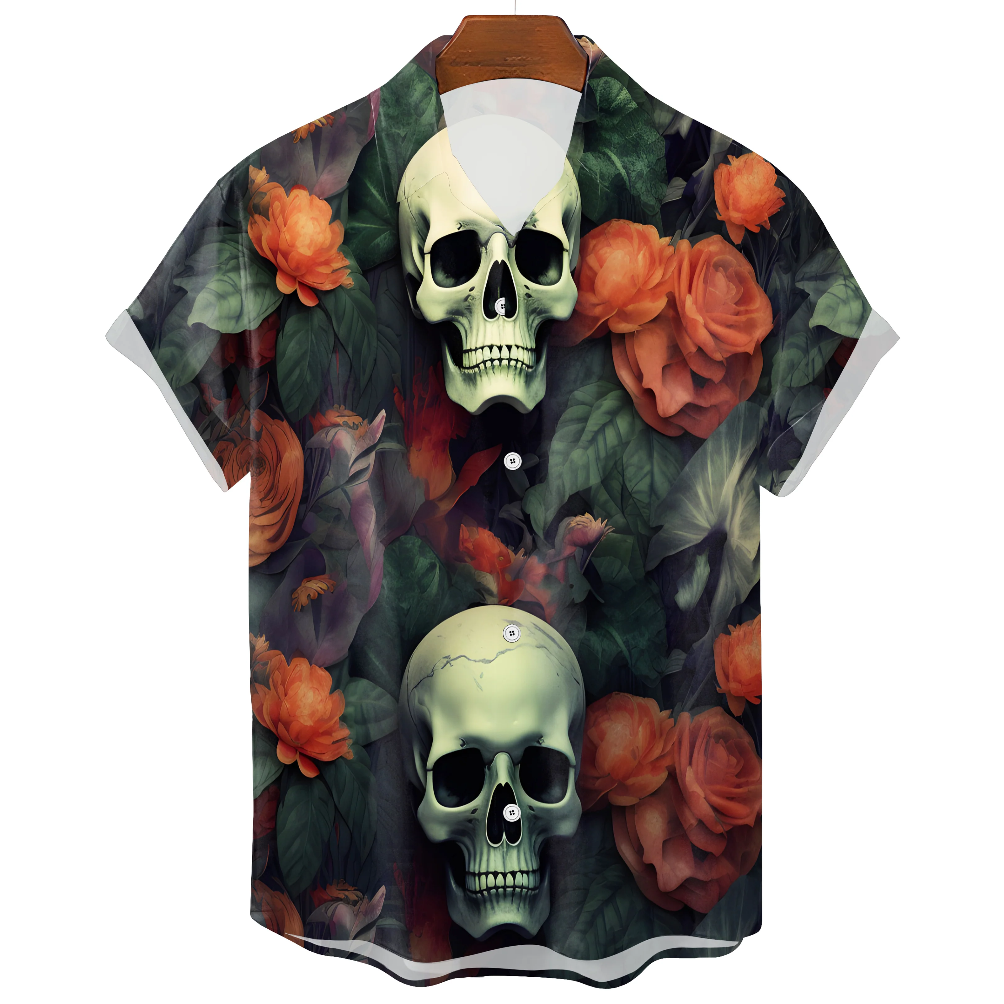 Hawaiian Skull T-Shirt - Image 2