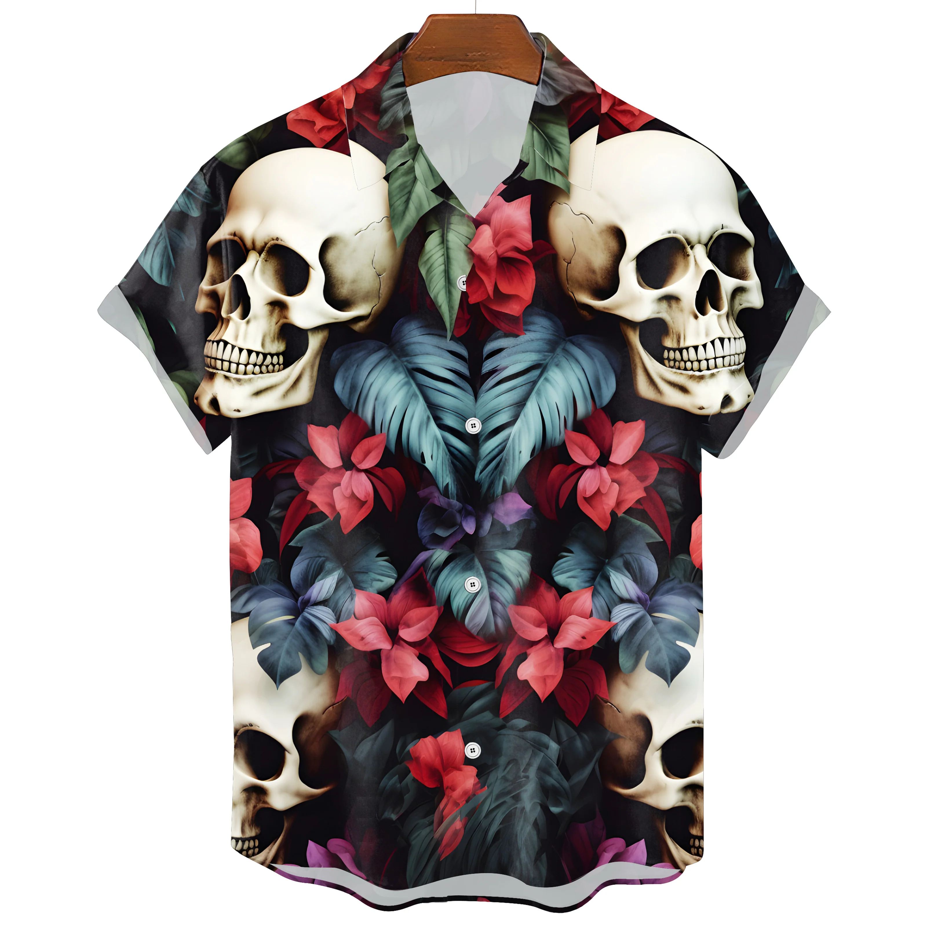 Hawaiian Skull T-Shirt - Image 2