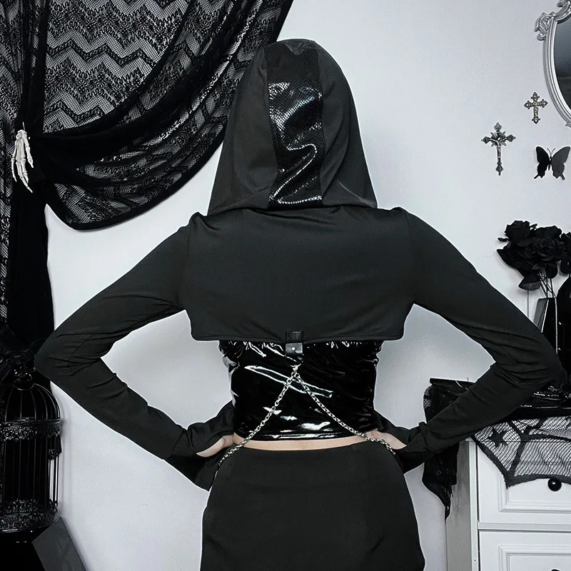 Hooded Crop Jacket - Image 3