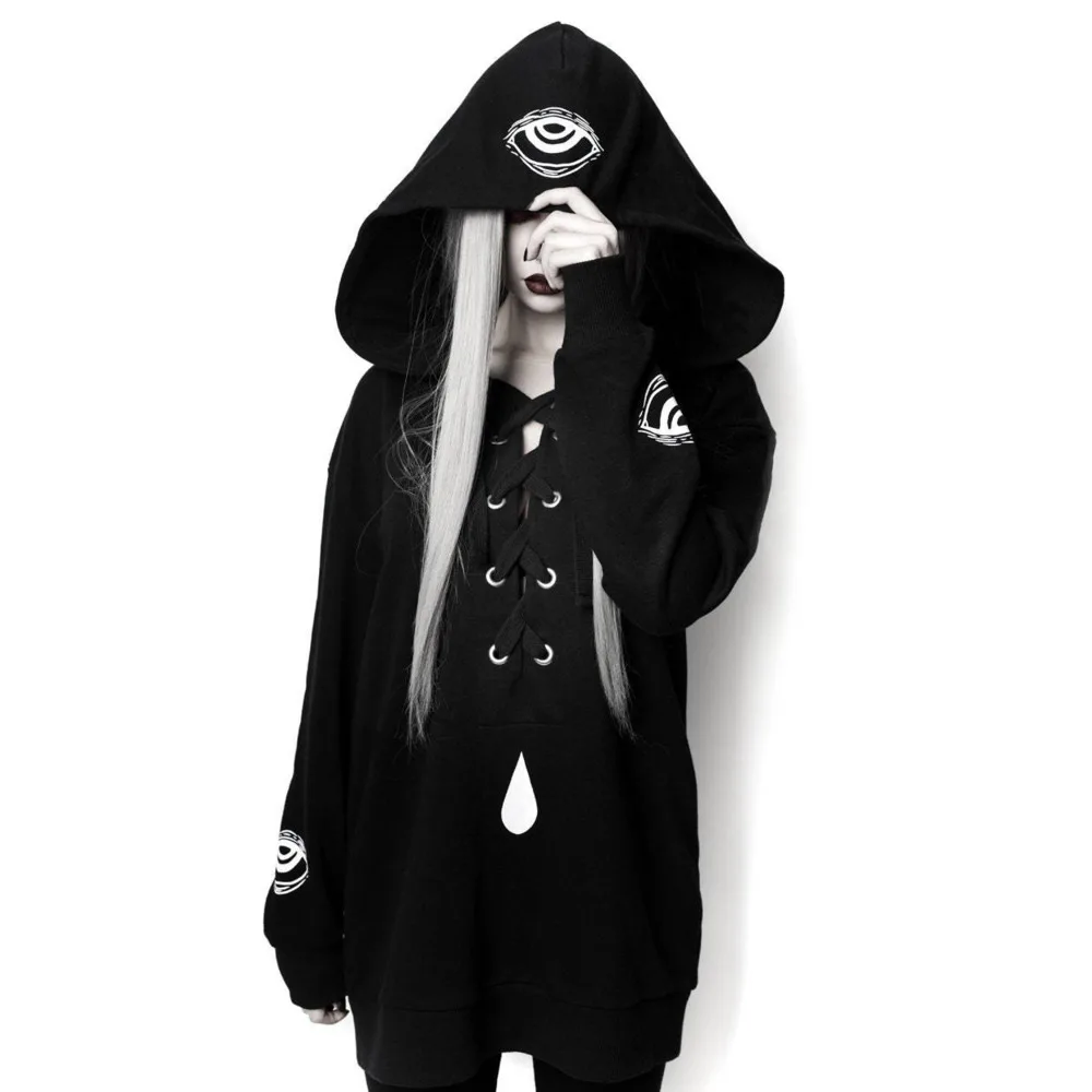 Hooded Gothic Sweatshirt - Image 2
