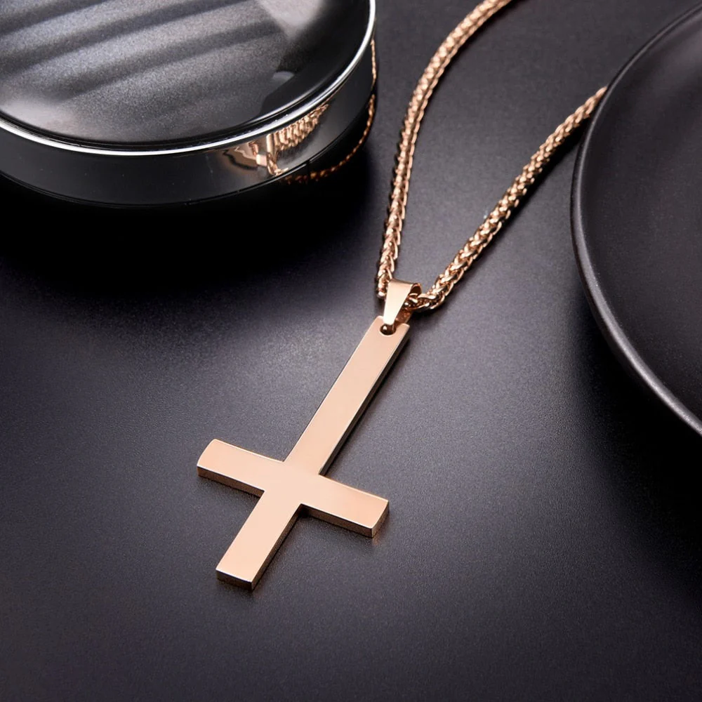 Inverted Cross Necklace - Image 2