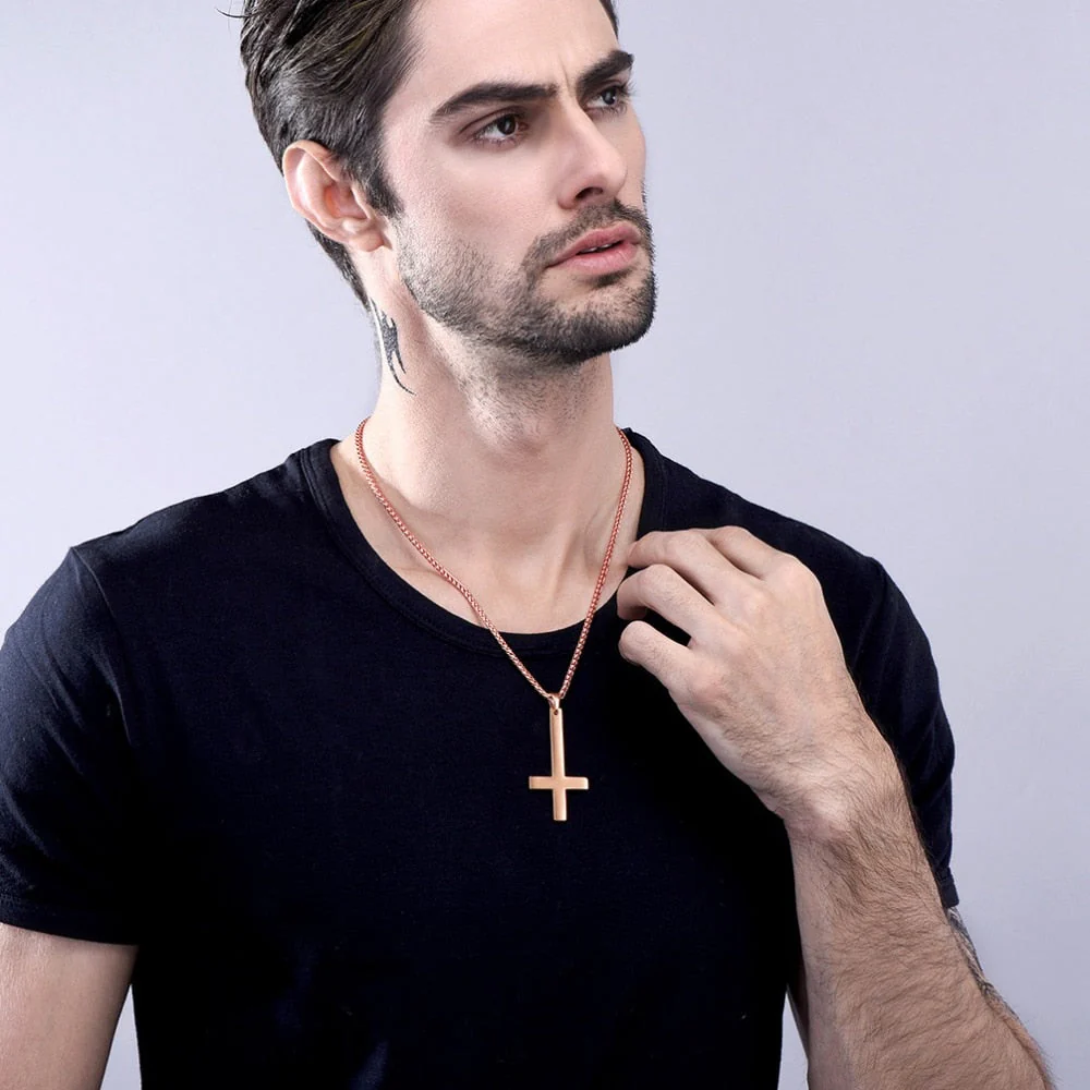 Inverted Cross Necklace - Image 4