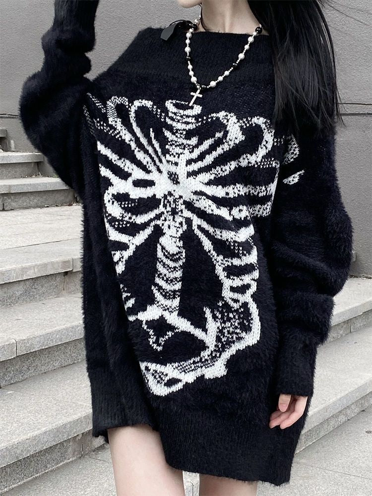 Knitted Ribcage Jumper - Image 3