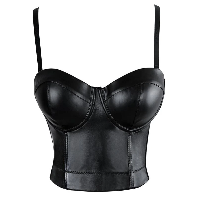 Leather Bra Top