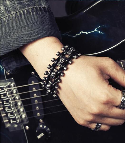 Stainless Steel Skull Bracelet - Image 12