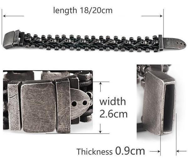 Stainless Steel Skull Bracelet - Image 9