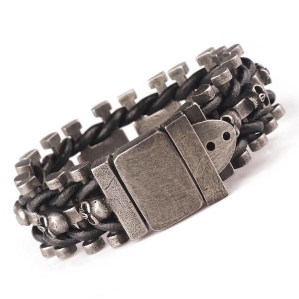 Stainless Steel Skull Bracelet - Image 8
