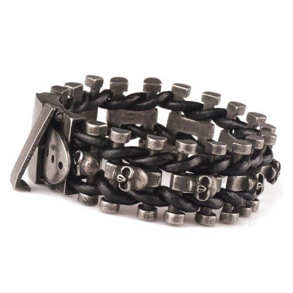 Stainless Steel Skull Bracelet - Image 7