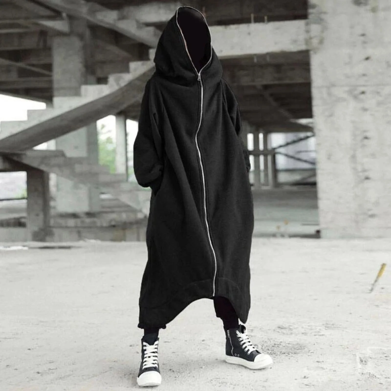 Long Hooded Coat - Image 2