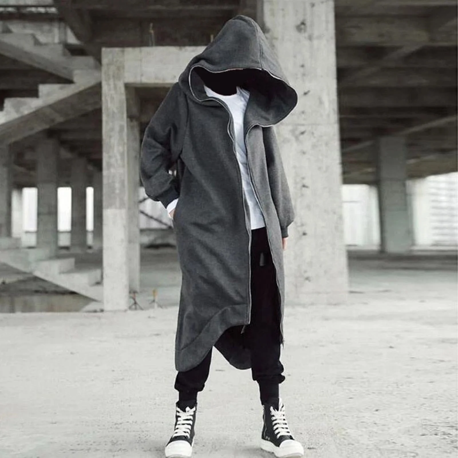 Long Hooded Coat - Image 3
