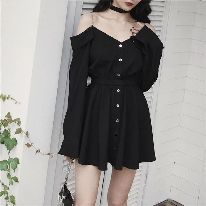 Long Sleeve Collar Dress - Image 3
