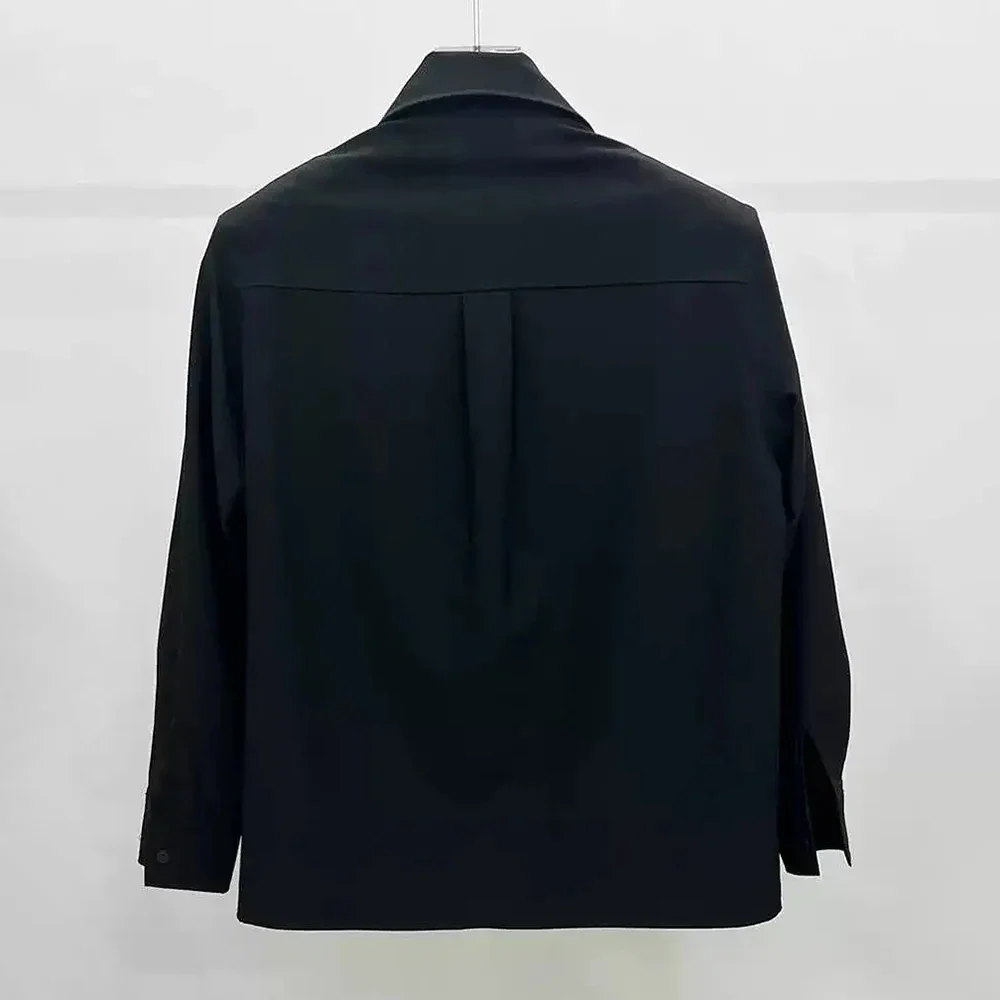 Men's Gothic Chain Shirt Black - Image 2