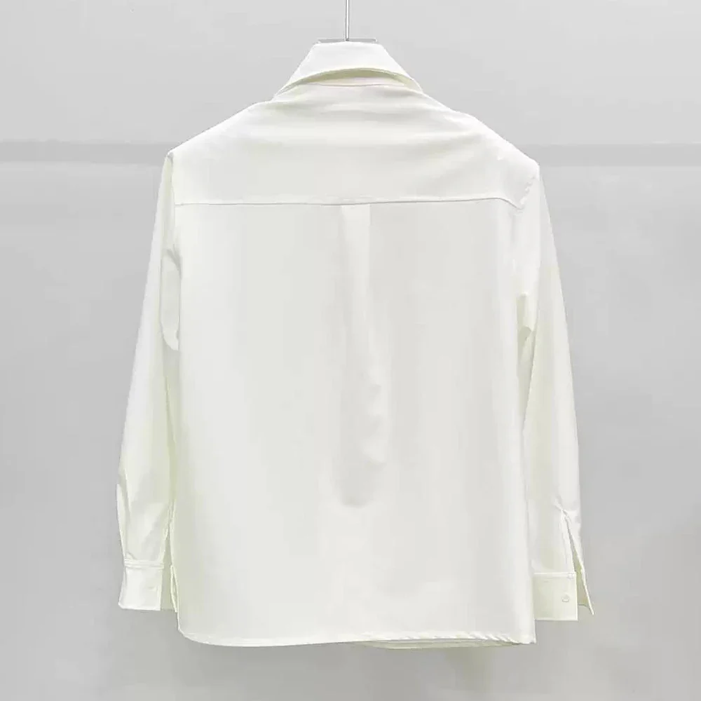Men's Gothic Chain Shirt Black - Image 4
