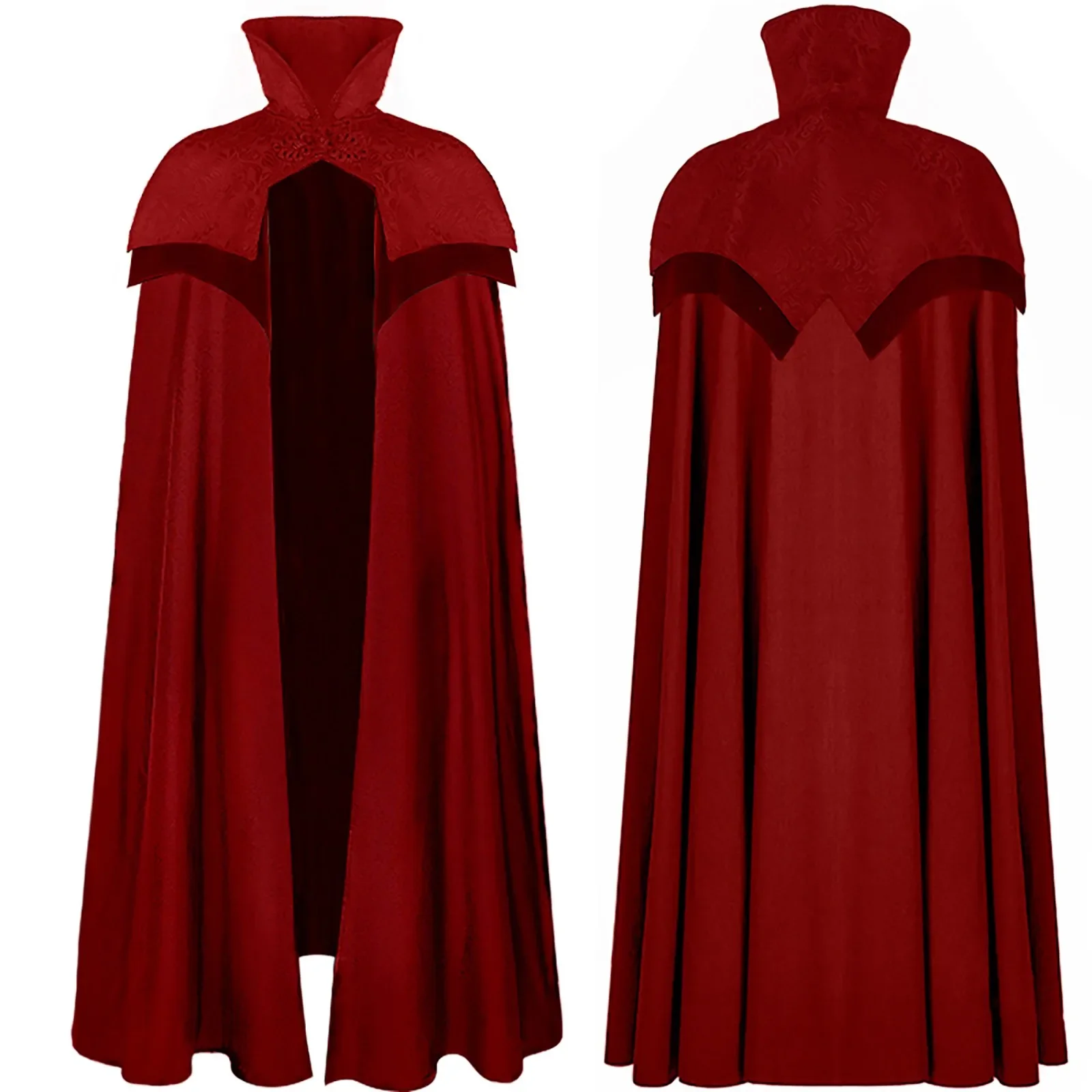 Men's Gothic Cloak Black - Image 2