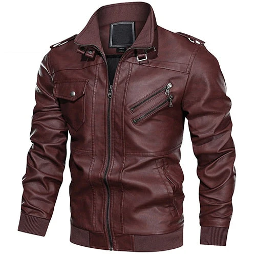 Men's Leather Jacket - Image 3
