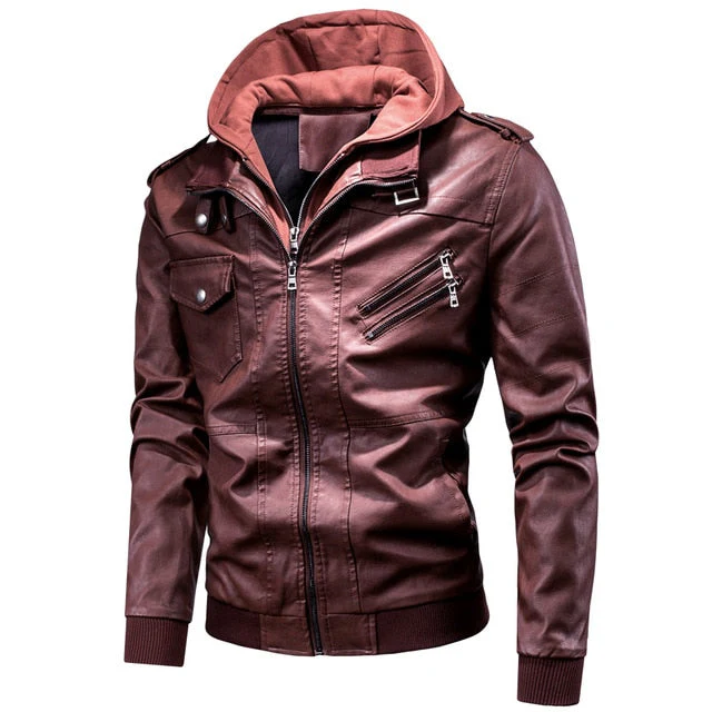 Men's Leather Jacket - Image 3