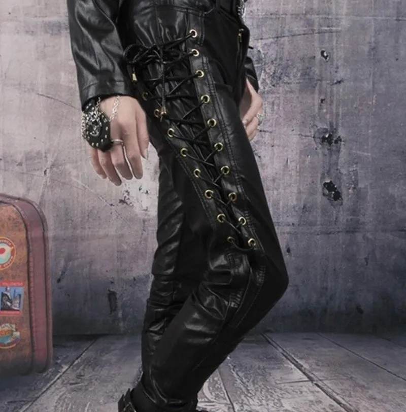 Men's Leather Pants - Image 2