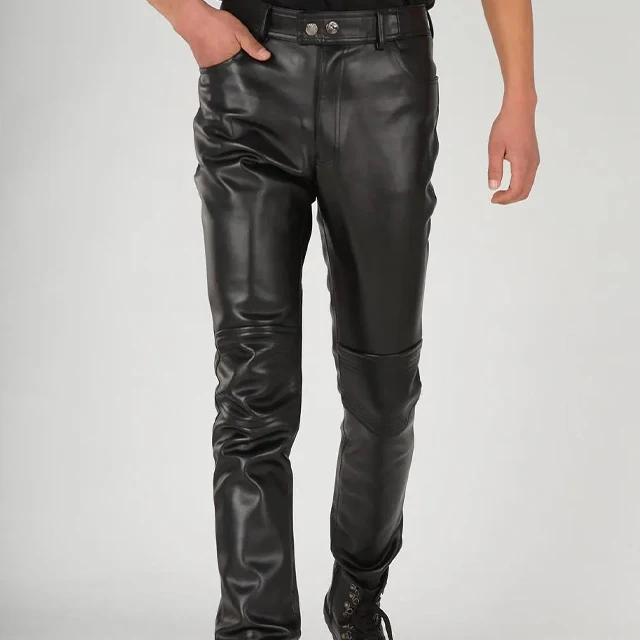 Men's Leather Pants - Image 3