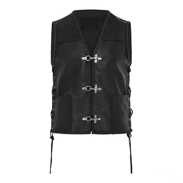 Men's Leather Vest - Image 2