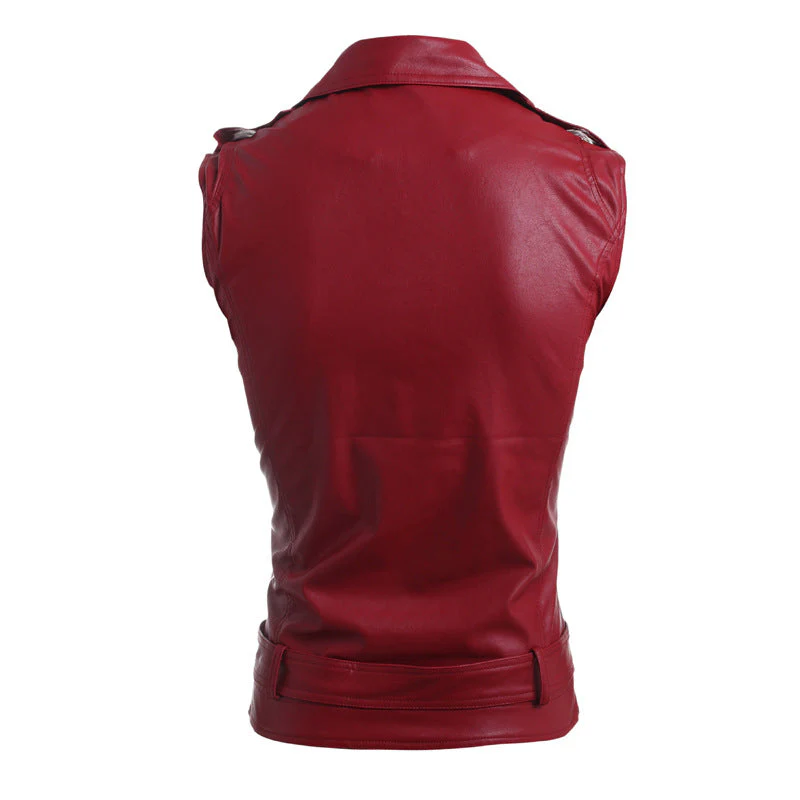 Men's Leather Vest - Image 3