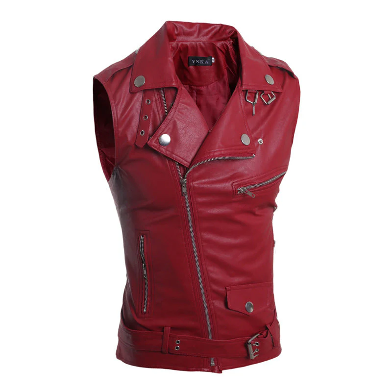 Men's Leather Vest - Image 2
