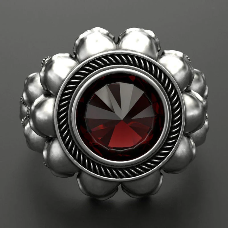 Men's Retro Skull Ring - Image 4