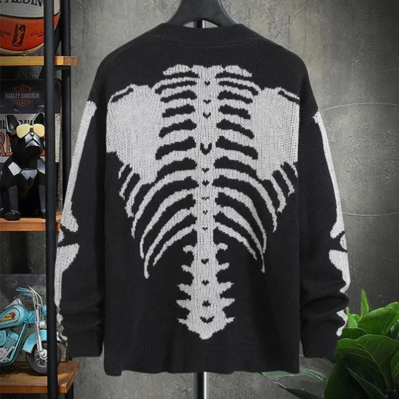Men's Skull Cardigan - Image 2