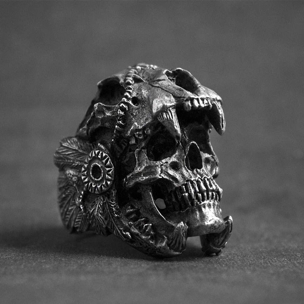 Men's Skull Ring - Image 3