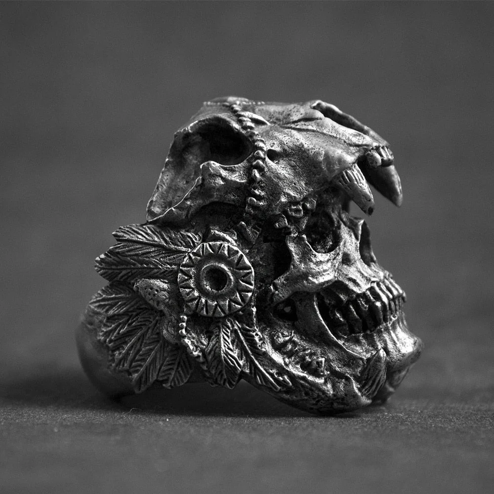 Men's Skull Ring - Image 4