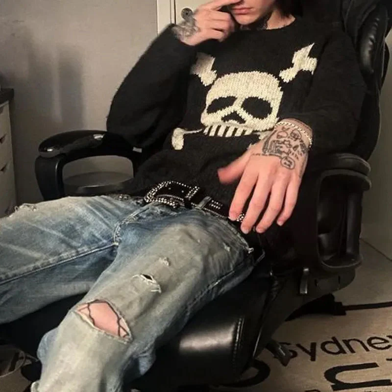 Men's Skull Sweater - Image 2
