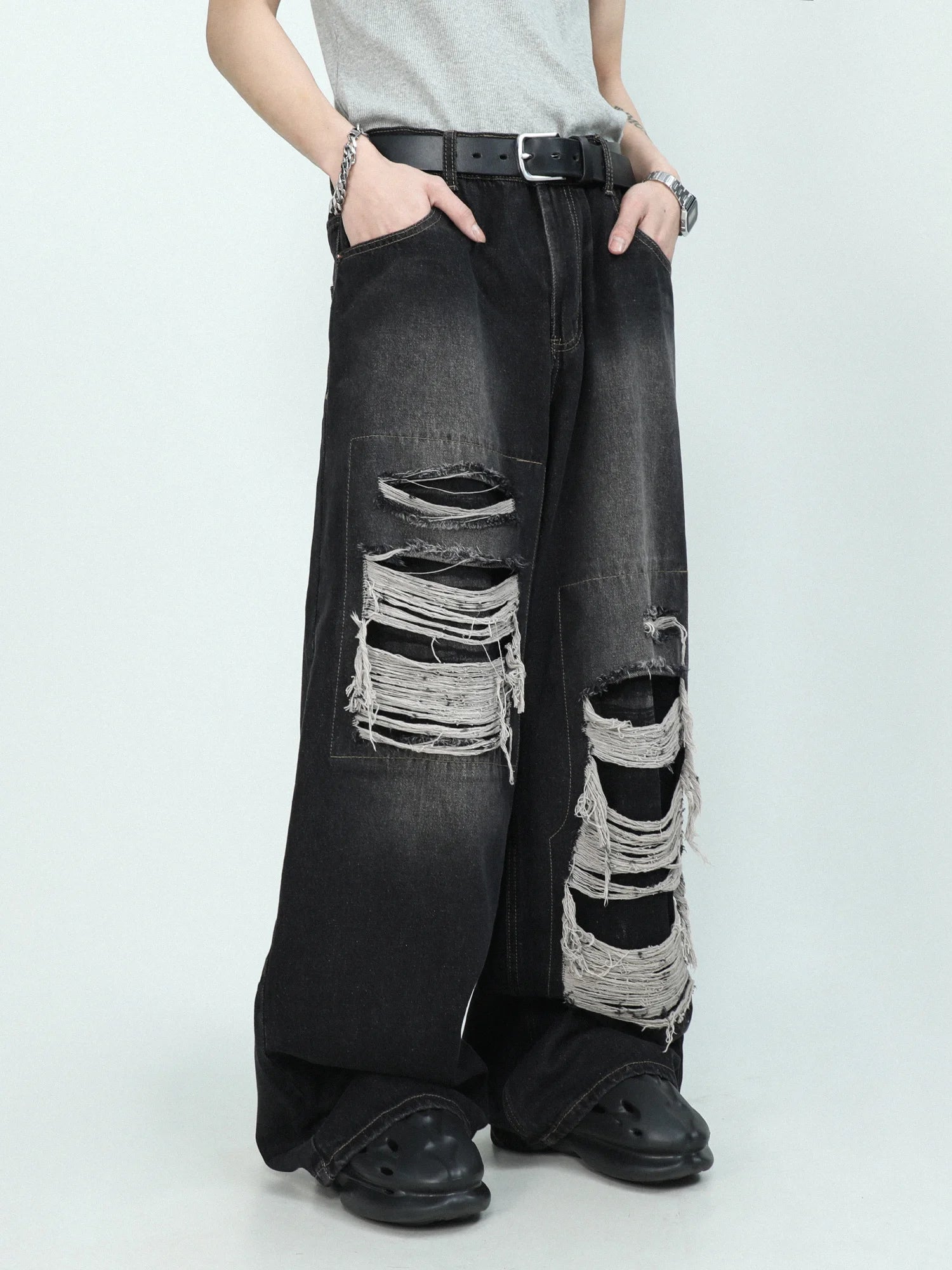 Men's Wide Leg Pants - Image 2